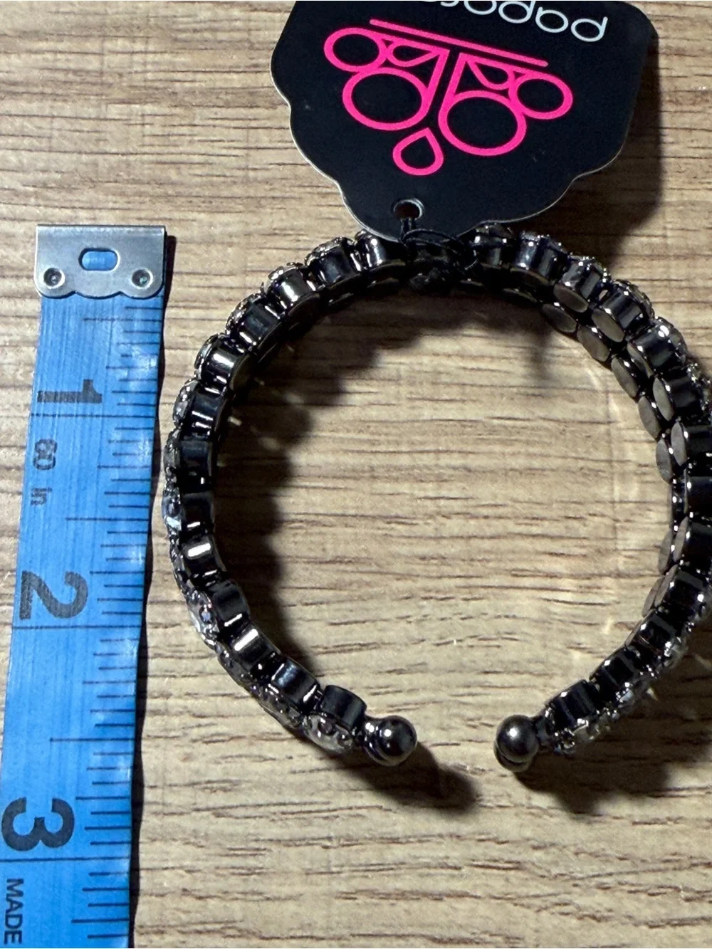 paparazzi Silver-Tone Double Row Crystal Bracelet